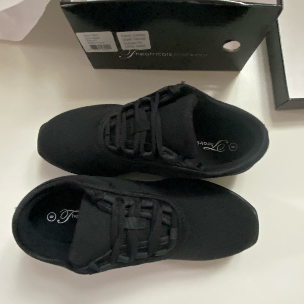 Theatricals Women's Black Dance Sneakers, Dance Teachers Shoes NEW